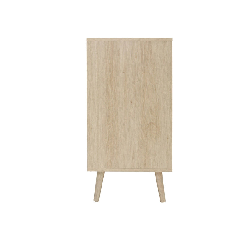 Table d'appoint à 3 tiroirs, style rotin, 5 couleurs, individuelle