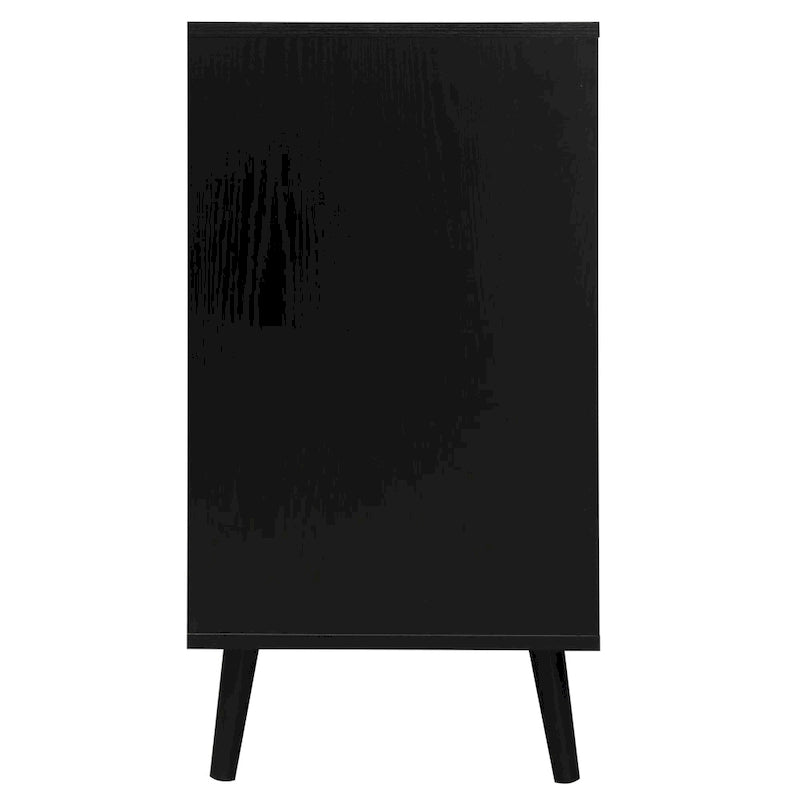 Table d'appoint à 3 tiroirs, style rotin, 5 couleurs, individuelle