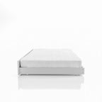 Lit gigogne double gris/blanc antique – Style transitionnel, 1 place