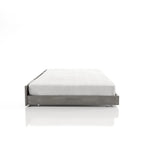 Lit gigogne double gris/blanc antique – Style transitionnel, 1 place