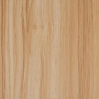 Bibliothèque mi-siècle beige et marron naturel avec accents en rotin – Assemblage par 1 personne