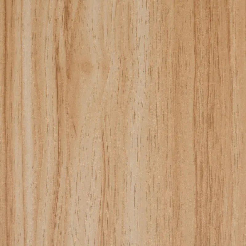 Bibliothèque mi-siècle beige et marron naturel avec accents en rotin – Assemblage par 1 personne