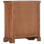 Bahut marron 2 portes 2 tiroirs en bois d'acacia massif