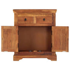 Bahut marron 2 portes 2 tiroirs en bois d'acacia massif