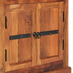 Bahut marron 2 portes 2 tiroirs en bois d'acacia massif