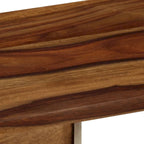 Bahut en bois de Sesham marron et blanc avec 2 portes coulissantes