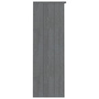 Dessus d'armoire en pin massif avec 2 étagères – Blanc / Gris foncé / Brun miel / Gris clair