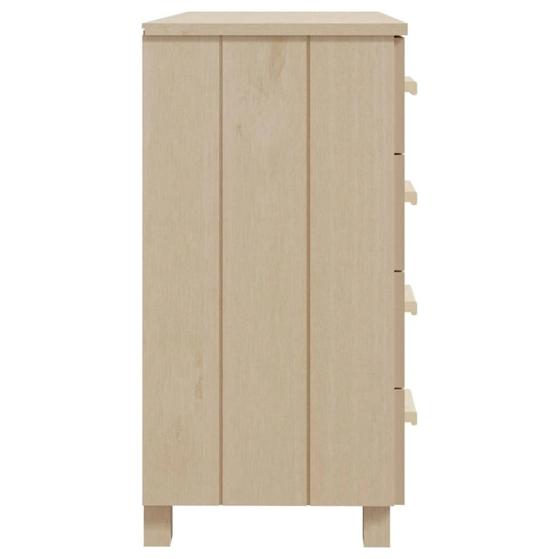 Bahut à 5 tiroirs blanc / gris clair / gris foncé / marron, armoire de rangement individuelle