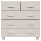 Bahut à 5 tiroirs blanc / gris clair / gris foncé / marron, armoire de rangement individuelle