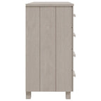 Bahut à 5 tiroirs blanc / gris clair / gris foncé / marron, armoire de rangement individuelle
