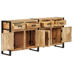 Buffet en manguier massif marron 172 x 35 x 80 cm