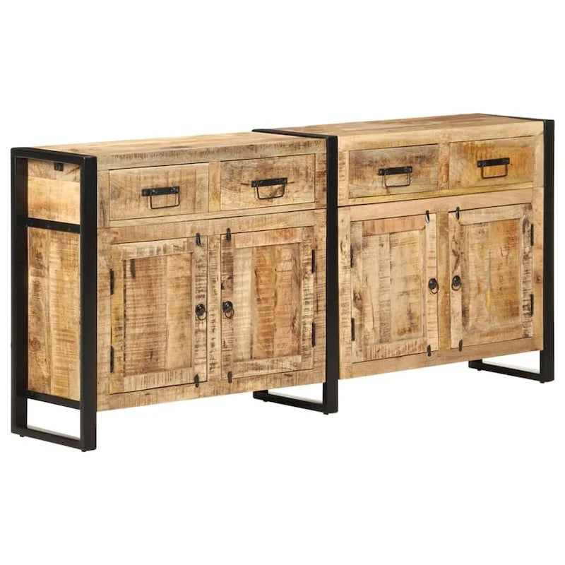 Buffet en manguier massif marron 172 x 35 x 80 cm