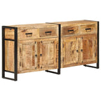 Buffet en manguier massif marron 172 x 35 x 80 cm