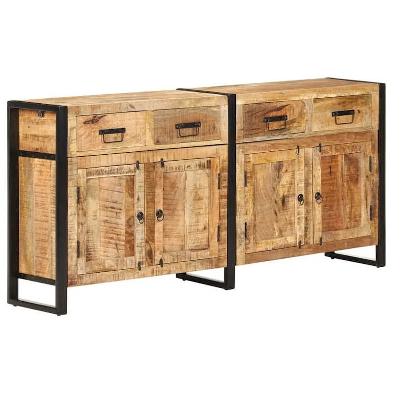 Buffet en manguier massif marron 172 x 35 x 80 cm