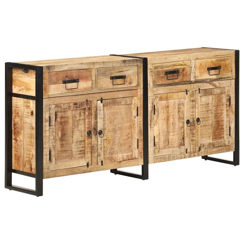 Buffet en manguier massif marron 172 x 35 x 80 cm