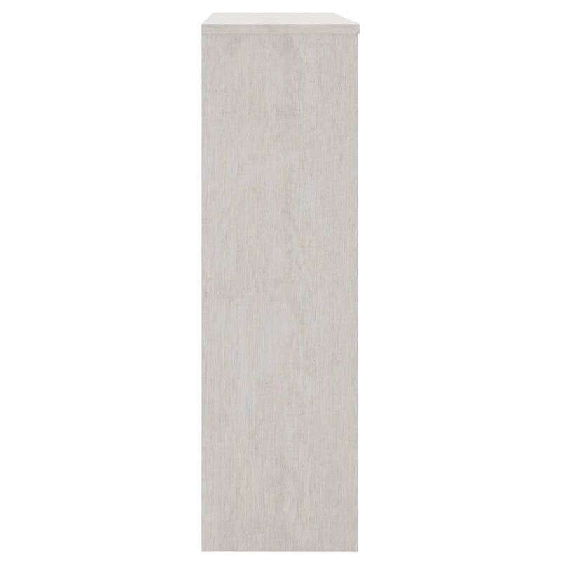 Dessus d'armoire en bois de pin gris foncé avec 3 étagères – 35,4"x11,8"x39,4"