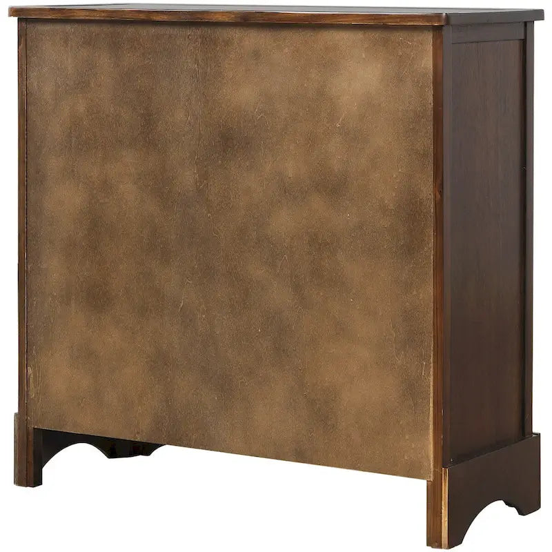 Meuble de rangement 2 tiroirs 4 paniers en rotin – Bleu marine vieilli / Gris-brun / Espresso / Blanc délavé / Blanc