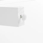 Ensemble de 2 armoires de rangement de style campagnard avec portes vitrées, blanc