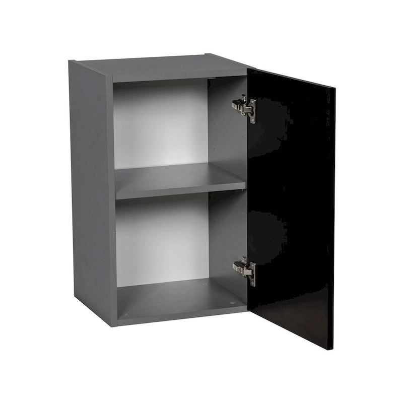Meuble haut à porte simple – Blanc, Gris, Transparent, Crème, Marron et Noir