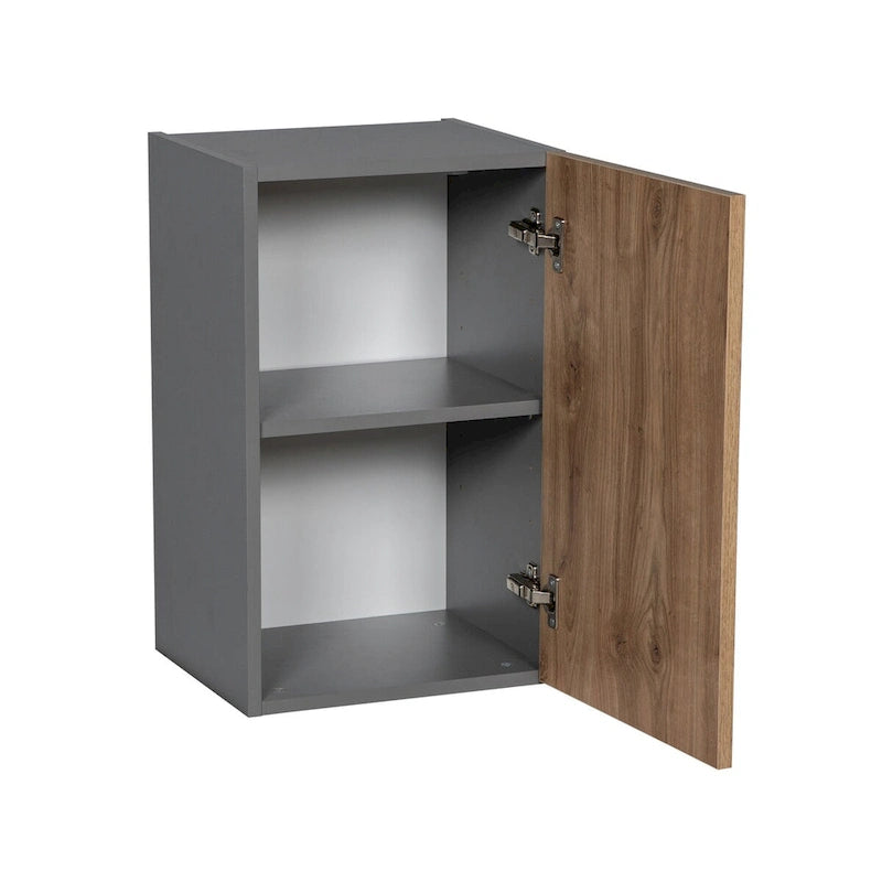 Meuble haut à porte simple – Blanc, Gris, Transparent, Crème, Marron et Noir