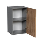 Meuble haut à porte simple – Blanc, Gris, Transparent, Crème, Marron et Noir