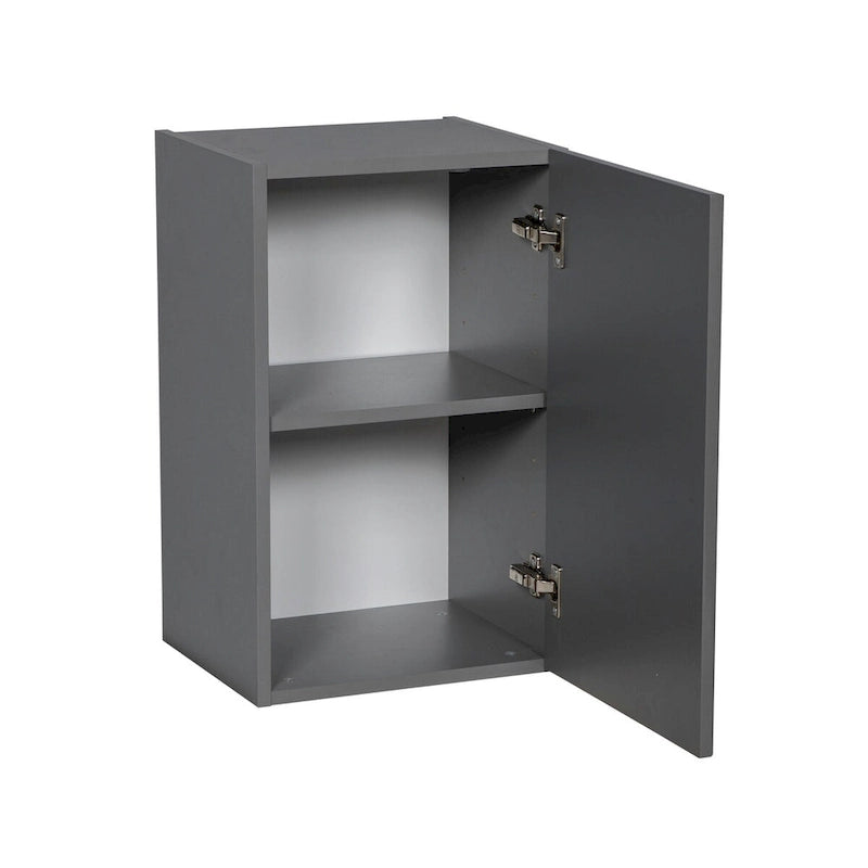 Meuble haut à porte simple – Blanc, Gris, Transparent, Crème, Marron et Noir