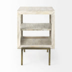 Vitrine d'exposition Shadowbox en bois blanc – 1 étagère, utilisateur unique
