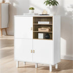 Buffet moderne blanc/bleu/rose avec pieds ronds – 1 unité
