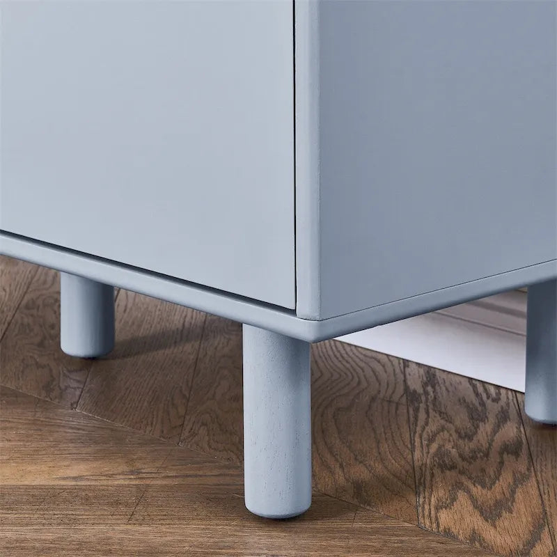 Buffet moderne blanc/bleu/rose avec pieds ronds – 1 unité