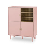Buffet moderne blanc/bleu/rose avec pieds ronds – 1 unité