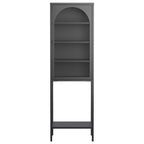 5-Tier Cube Bookshelf Storage Cabinet with 3 Adjustable Shelves