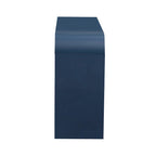 Meuble de rangement 4 portes rayé noir / bleu marine / blanc