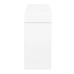Meuble de rangement 4 portes rayé noir / bleu marine / blanc