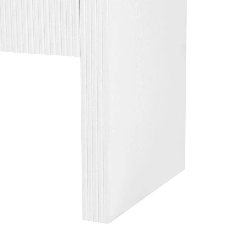 Meuble de rangement 4 portes rayé noir / bleu marine / blanc