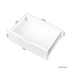 Meuble de rangement de salon à 4 tiroirs Blanc / Rose pour 1 styliste