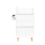Meuble de rangement de salon à 4 tiroirs Blanc / Rose pour 1 styliste