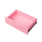 Meuble de rangement de salon à 4 tiroirs Blanc / Rose pour 1 styliste
