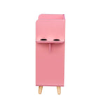 Meuble de rangement de salon à 4 tiroirs Blanc / Rose pour 1 styliste