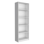 Ensemble de bibliothèque modulaire 3 pièces, Beige/Multicolore/Noir/Blanc, 13 étagères avec placard, pour 1 pièce