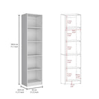 Ensemble de bibliothèque modulaire 3 pièces, Beige/Multicolore/Noir/Blanc, 13 étagères avec placard, pour 1 pièce