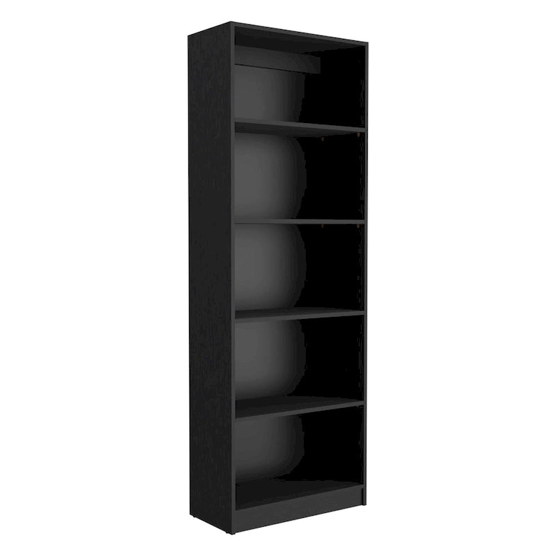 Ensemble de bibliothèque modulaire 3 pièces, Beige/Multicolore/Noir/Blanc, 13 étagères avec placard, pour 1 pièce