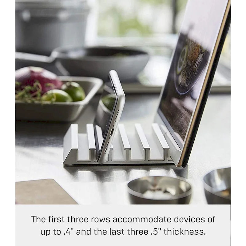 Support Multi-Appareils en Aluminium, Noir/Blanc, Peut Contenir Jusqu'à 6 Appareils