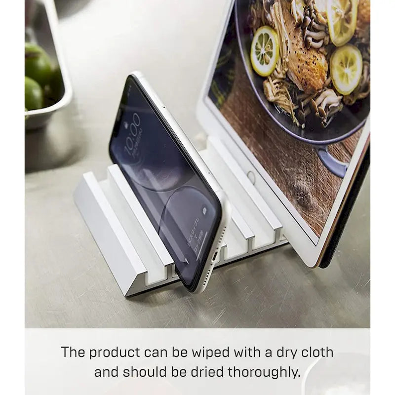 Support Multi-Appareils en Aluminium, Noir/Blanc, Peut Contenir Jusqu'à 6 Appareils