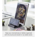 Support Multi-Appareils en Aluminium, Noir/Blanc, Peut Contenir Jusqu'à 6 Appareils