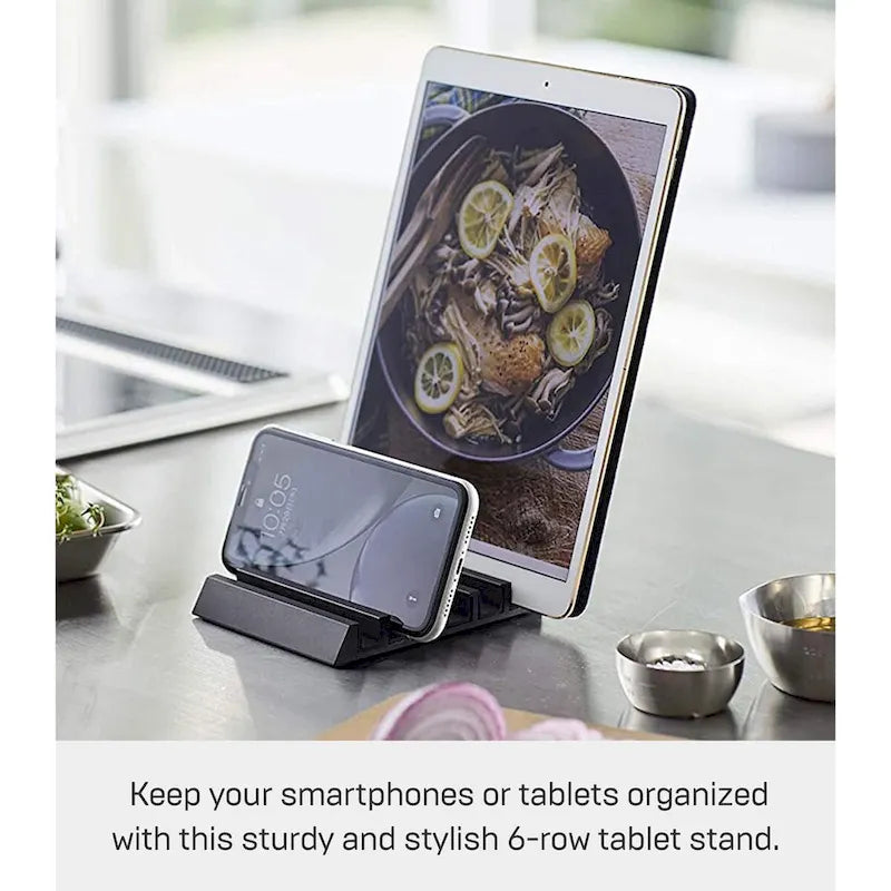 Support Multi-Appareils en Aluminium, Noir/Blanc, Peut Contenir Jusqu'à 6 Appareils