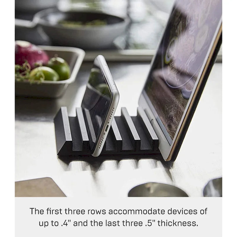 Support Multi-Appareils en Aluminium, Noir/Blanc, Peut Contenir Jusqu'à 6 Appareils