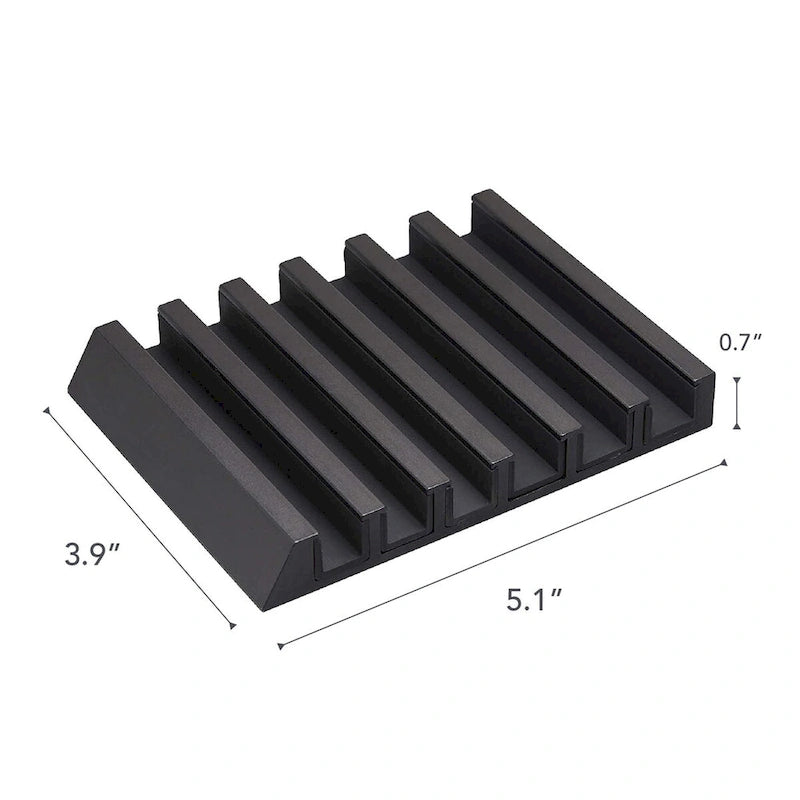 Support Multi-Appareils en Aluminium, Noir/Blanc, Peut Contenir Jusqu'à 6 Appareils