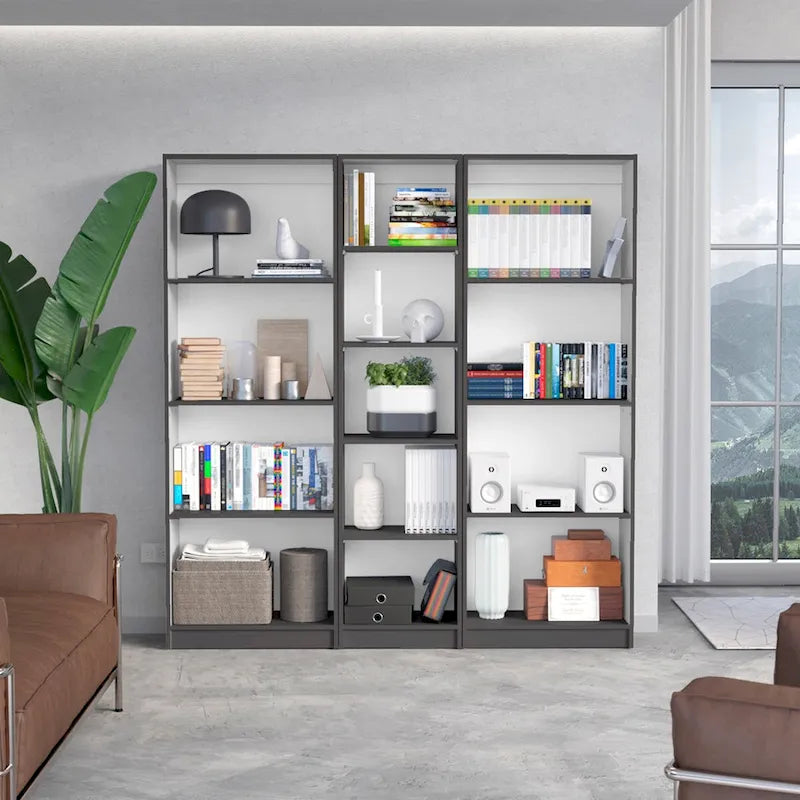 Kenyon 67 Wide 4-Shelf Bookcase Set of 3