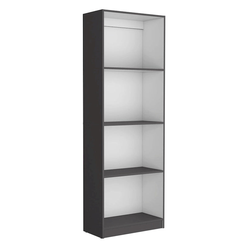 Ensemble de 3 bibliothèques à 4 étagères blanc/multicolore/noir, pour 1 pièce