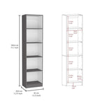 Ensemble de 3 bibliothèques à 4 étagères blanc/multicolore/noir, pour 1 pièce